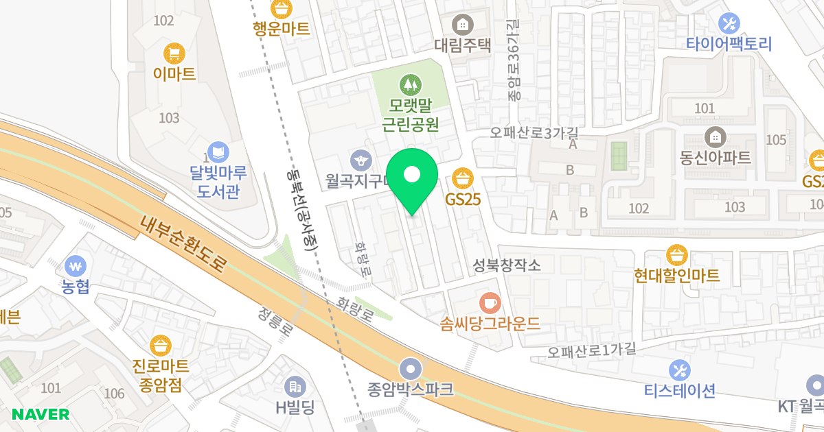 갤럭시하월곡 위치 지도 - 서울특별시 서울특별시 성북구 하월곡동 90-260