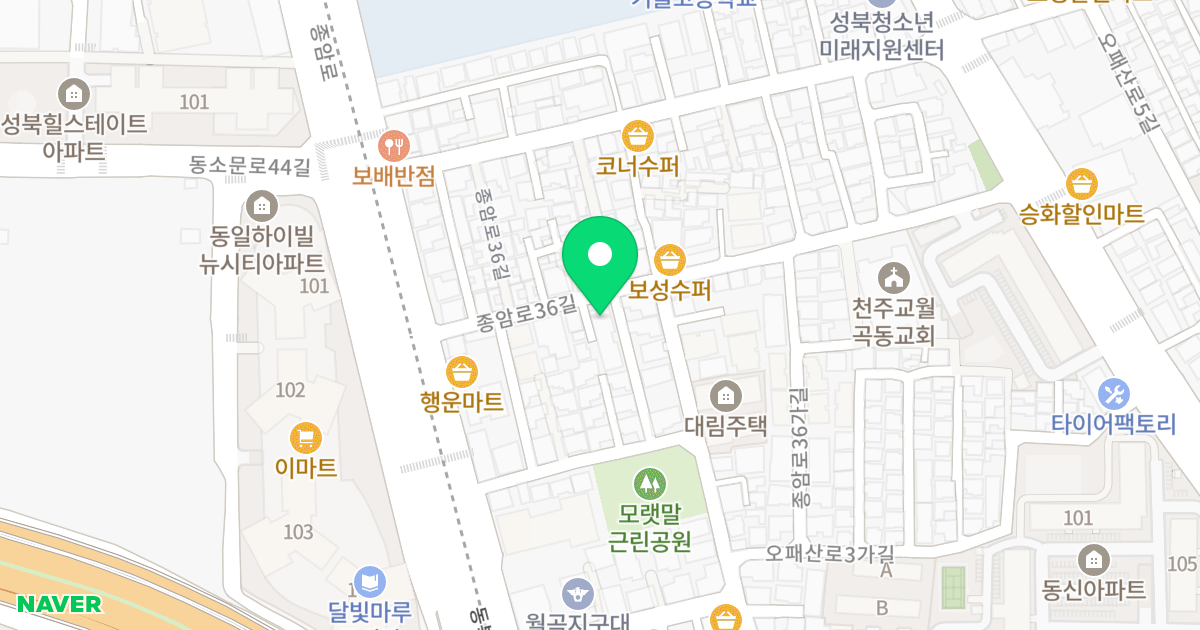 명남더블레스 위치 지도 - 서울특별시 서울특별시 성북구 하월곡동 90-1817