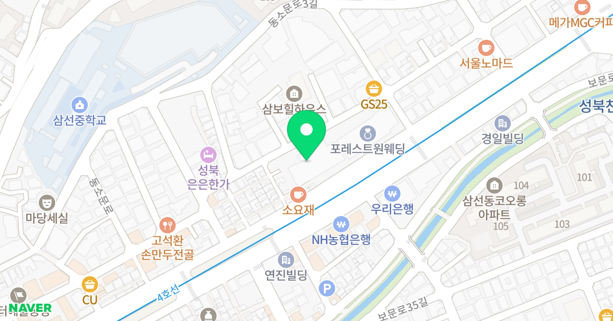 흥화브라운 동소문빌딩 위치 지도 - 서울특별시 서울특별시 성북구 동소문동4가 75