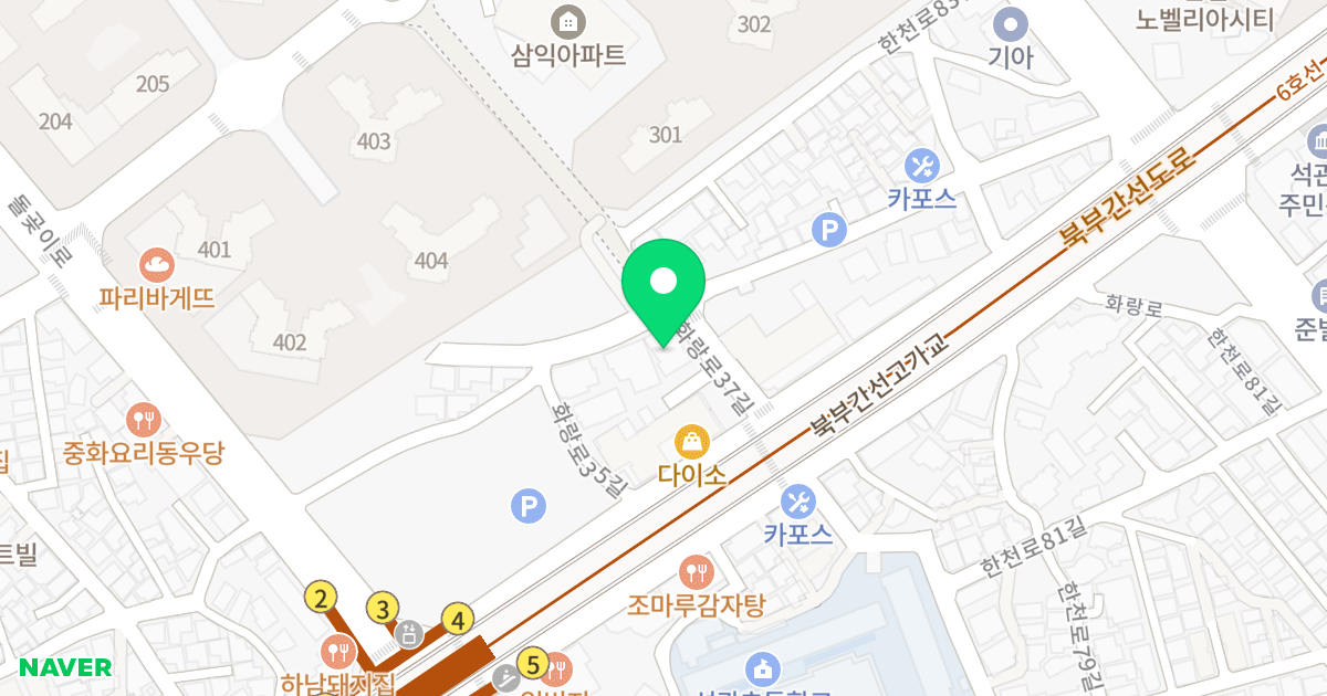 모아 뉴캐슬 위치 지도 - 서울특별시 서울특별시 성북구 장위동 50-33