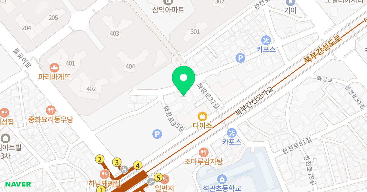 씨엠오스빌 위치 지도 - 서울특별시 서울특별시 성북구 장위동 50-35