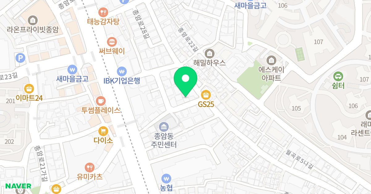 로얄파크빌 위치 지도 - 서울특별시 서울특별시 성북구 종암동 3-1278
