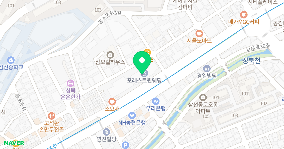 부라다리빙텔 위치 지도 - 서울특별시 서울특별시 성북구 동소문동4가 75-2