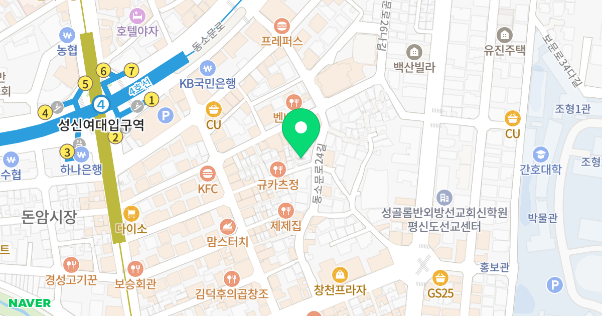 동선아르텔 위치 지도 - 서울특별시 서울특별시 성북구 동선동1가 85-66