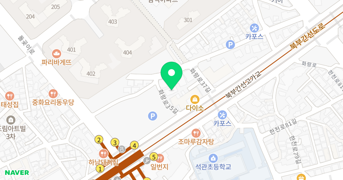 라테라스 위치 지도 - 서울특별시 서울특별시 성북구 장위동 50-39