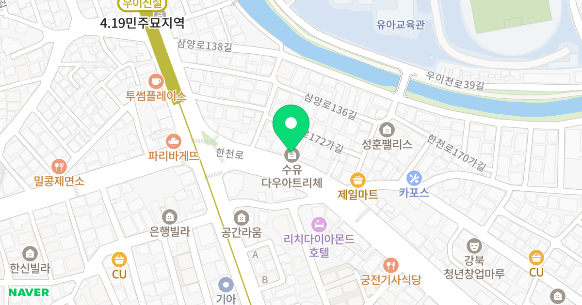 수유동 279-74 주상복합 (채천일) 위치 지도 - 서울특별시 서울특별시 강북구 수유동 279-74
