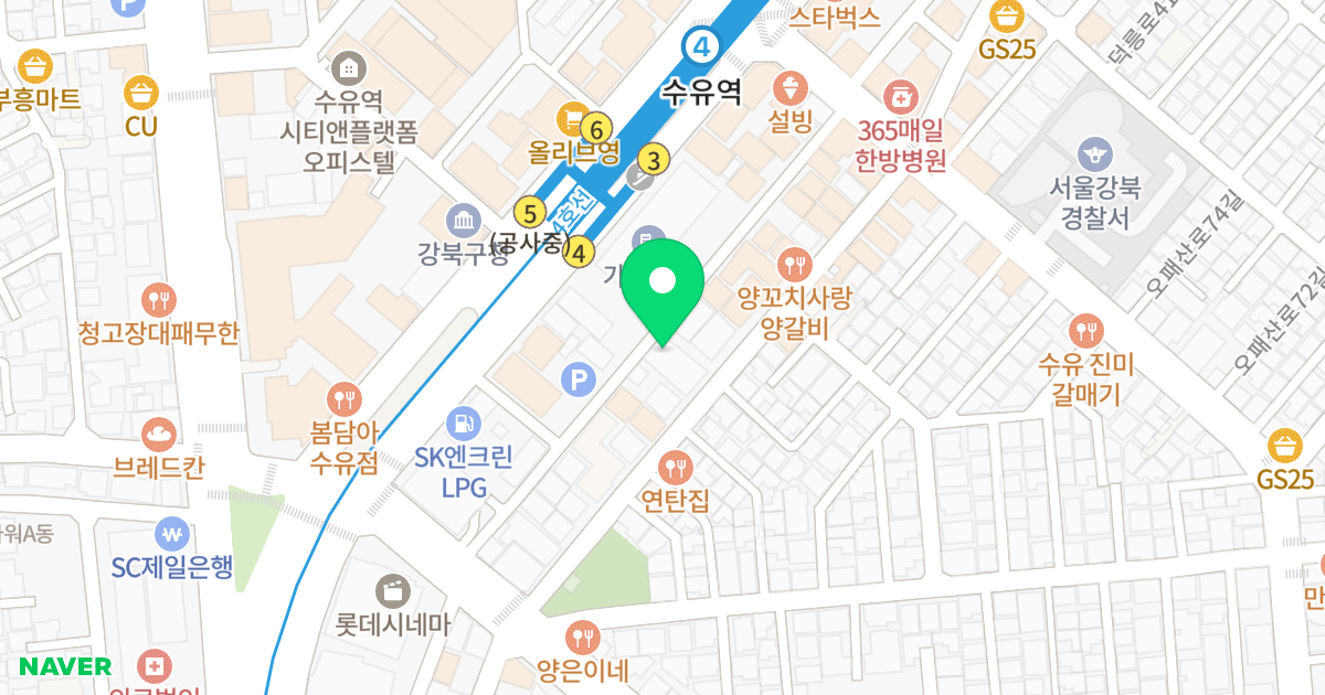 선경타워 위치 지도 - 서울특별시 서울특별시 강북구 번동 446-70