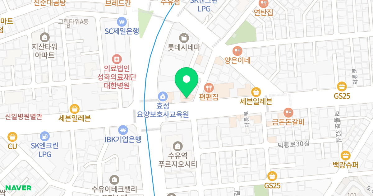 삼보힐 위치 지도 - 서울특별시 서울특별시 강북구 번동 449-22