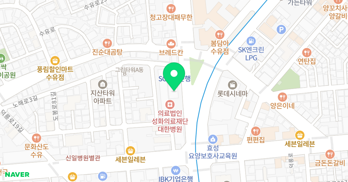 수유역 더 오페라 오피스텔 위치 지도 - 서울특별시 서울특별시 강북구 수유동 45-2