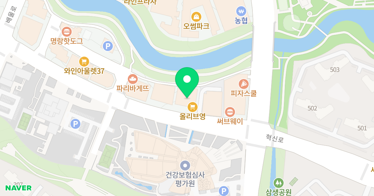 골든스퀘어2차 위치 지도 - 강원특별자치도 원주시 혁신로 61
