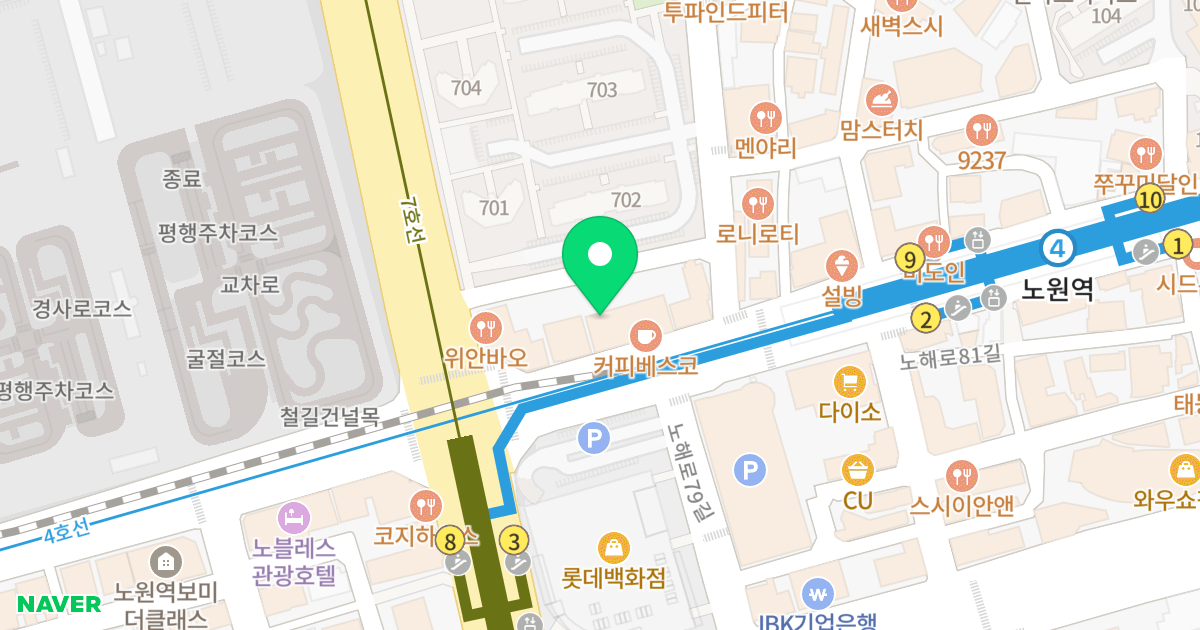 (693-2) 위치 지도 - 서울특별시 서울특별시 노원구 상계동 693-2