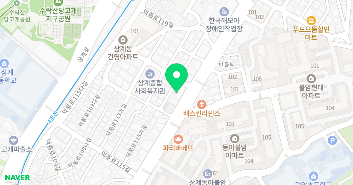 (101-149) 위치 지도 - 서울특별시 서울특별시 노원구 상계동 101-149
