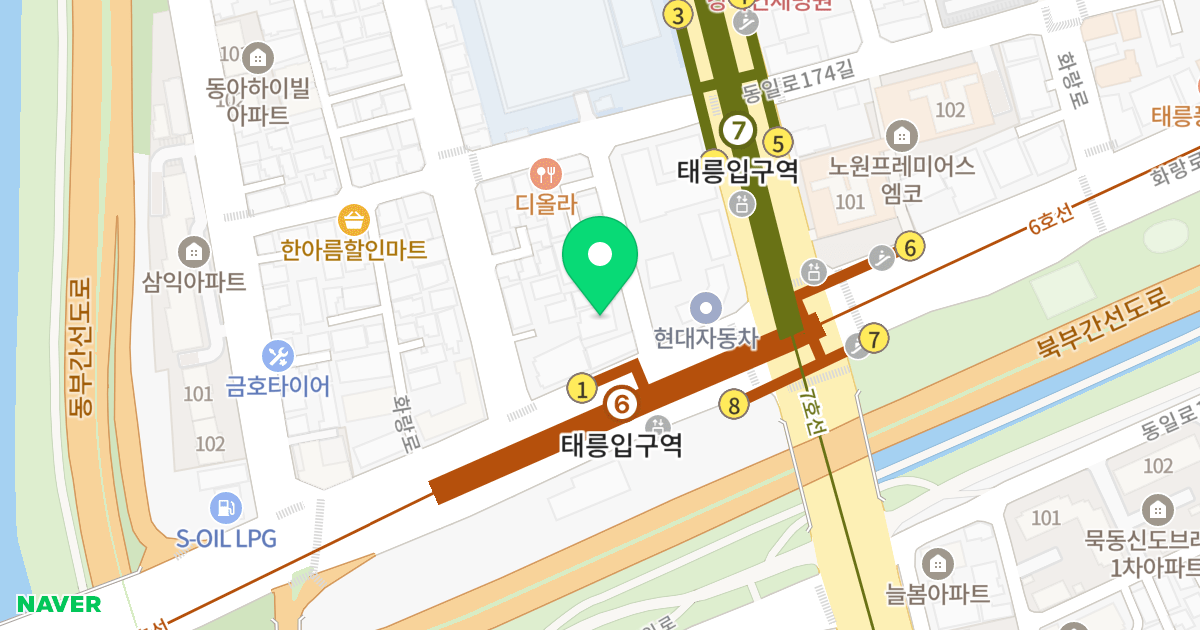 진주오피스텔 위치 지도 - 서울특별시 서울특별시 노원구 공릉동 683-20