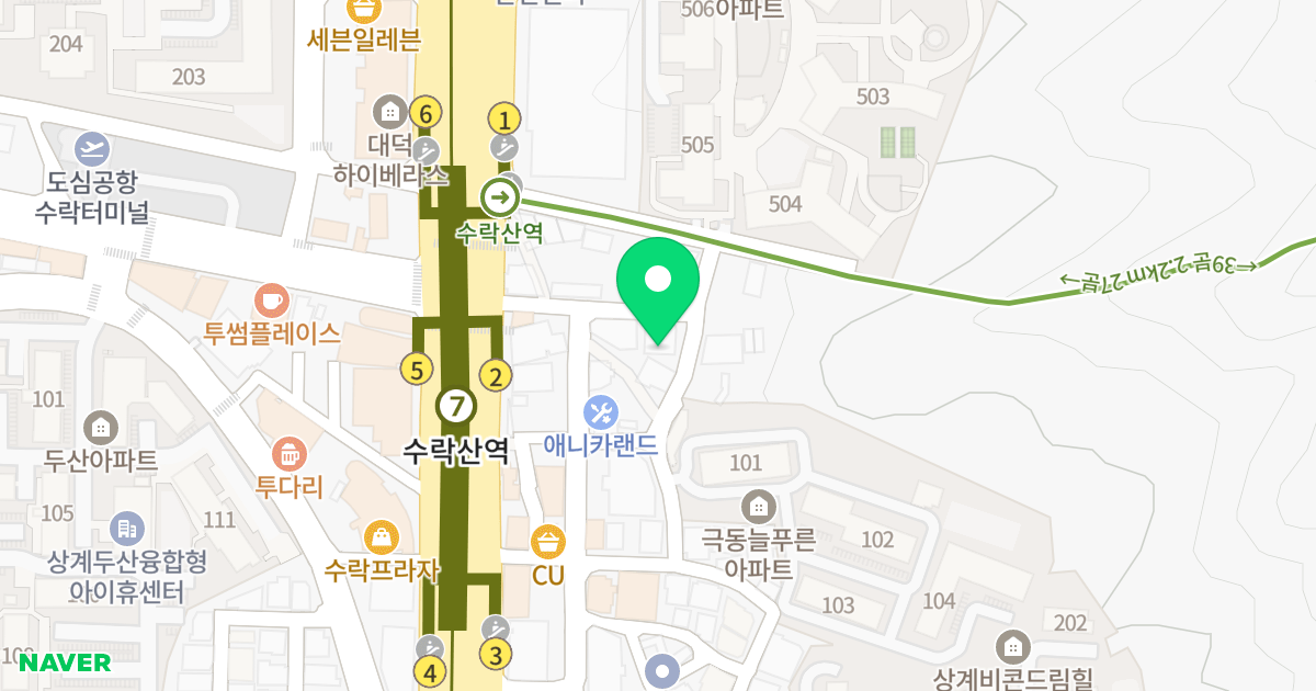 (1131-12) 위치 지도 - 서울특별시 서울특별시 노원구 상계동 1131-12