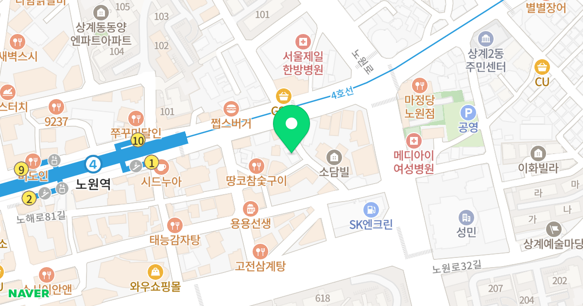 (349-26) 위치 지도 - 서울특별시 서울특별시 노원구 상계동 349-26