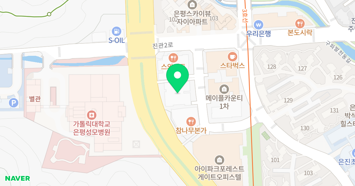 은평헤스티아 2차 위치 지도 - 서울특별시 서울특별시 은평구 진관동 100-1