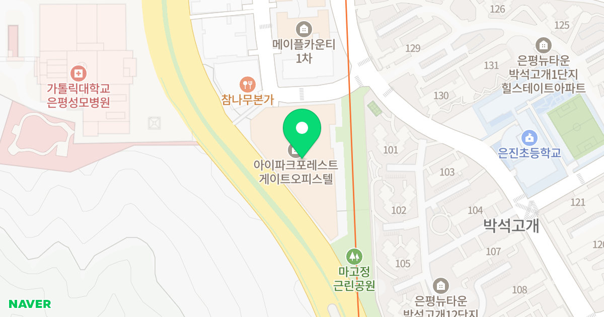 아이파크 포레스트 게이트 위치 지도 - 서울특별시 서울특별시 은평구 진관동 100-3