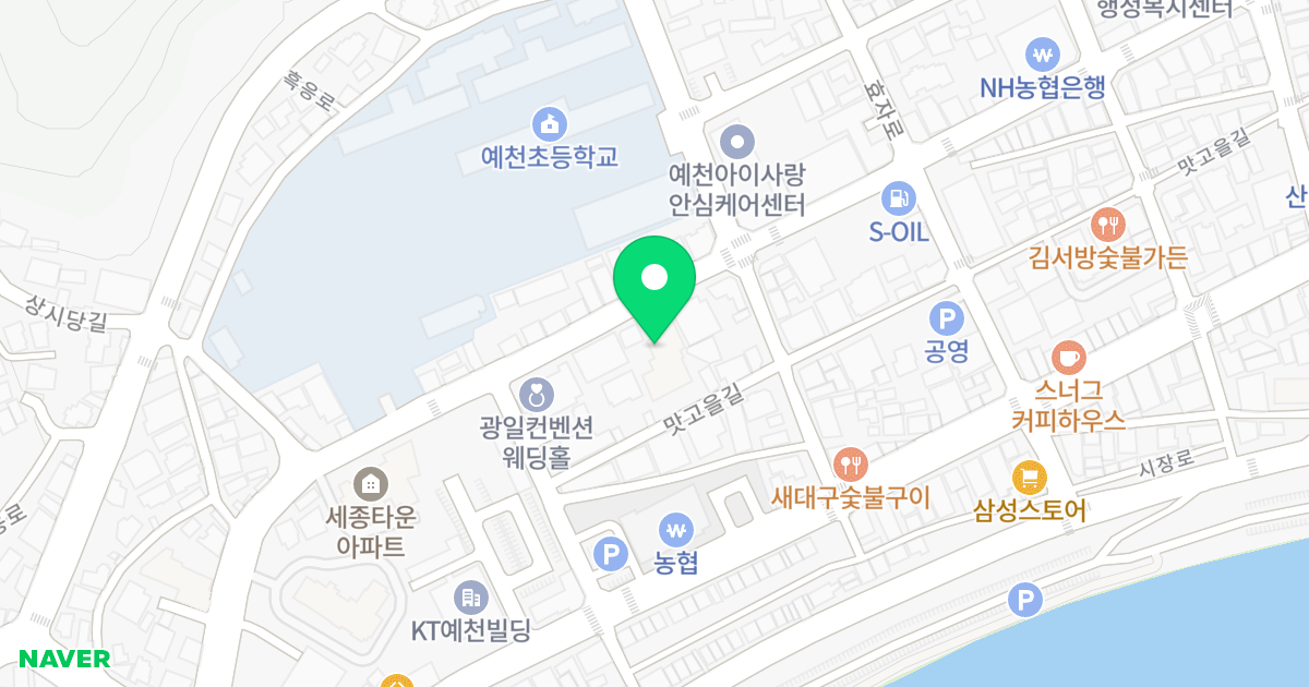 하이팰리스 위치 지도 - 경상북도 예천군 예천읍 효자로 56