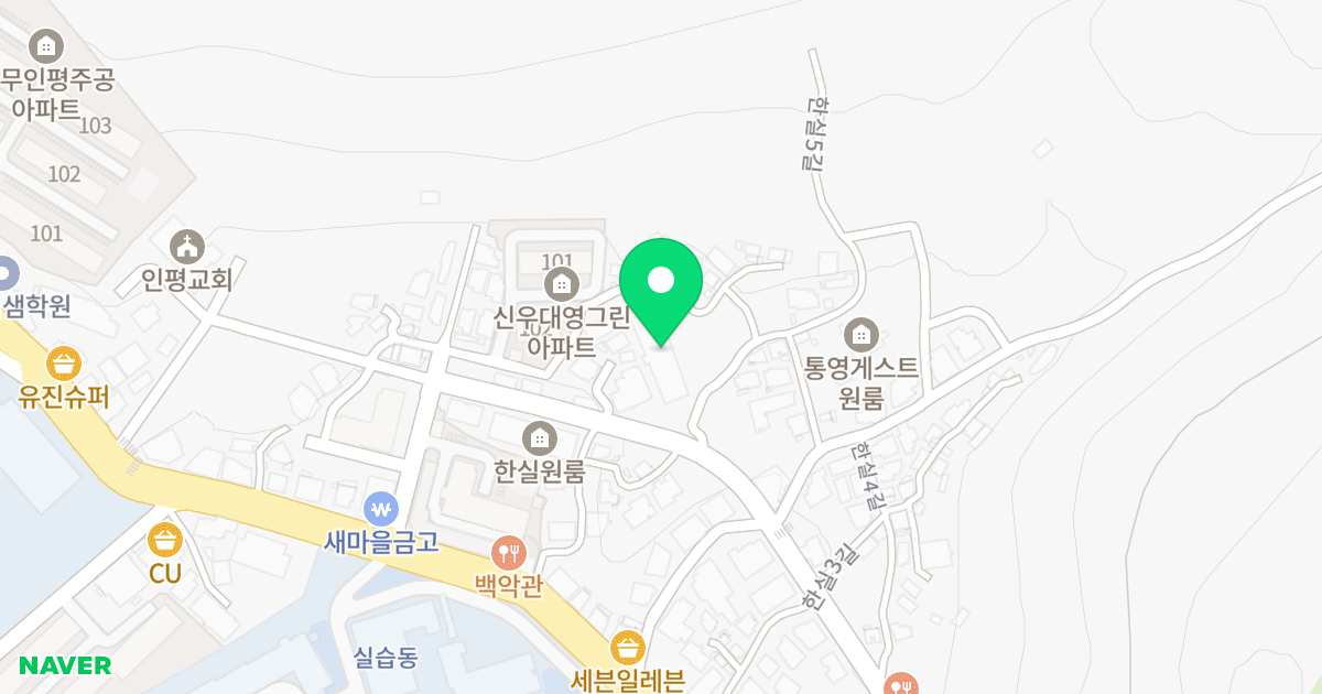 (187-2) 위치 지도 - 경상남도 통영시 한실5길 27