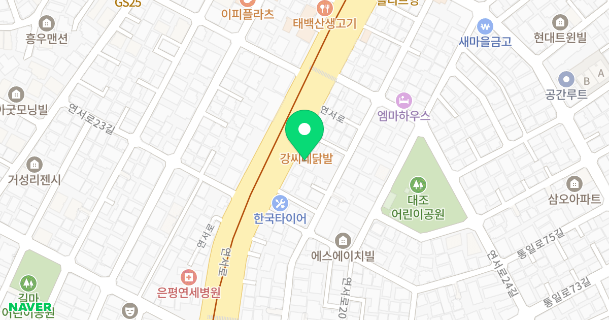 엘렌시아 위치 지도 - 서울특별시 서울특별시 은평구 대조동 219-3