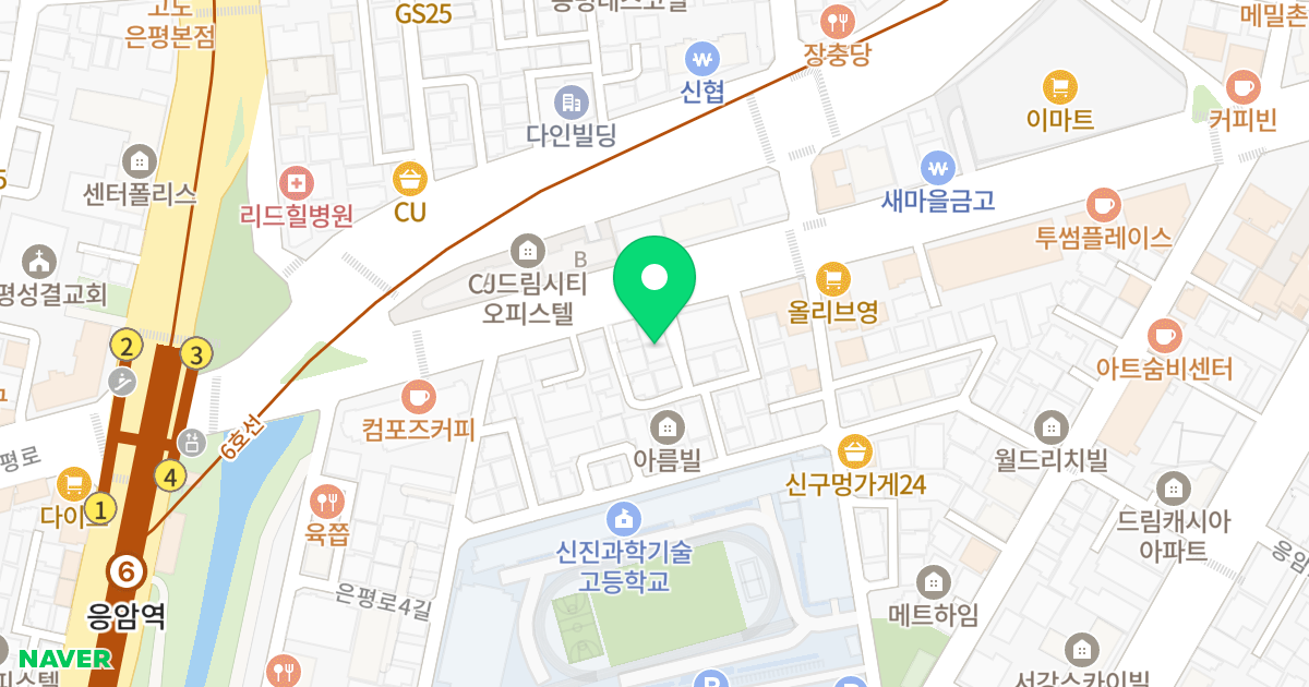 하나테크빌 위치 지도 - 서울특별시 서울특별시 은평구 응암동 111-13