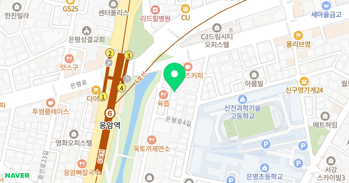 유성오피우스 위치 지도 - 서울특별시 서울특별시 은평구 응암동 112-21