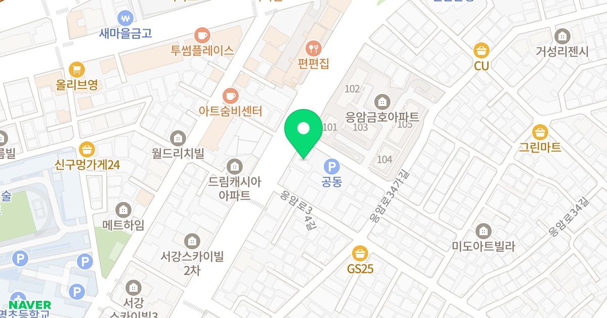 파인빌딩 위치 지도 - 서울특별시 서울특별시 은평구 응암동 103-20
