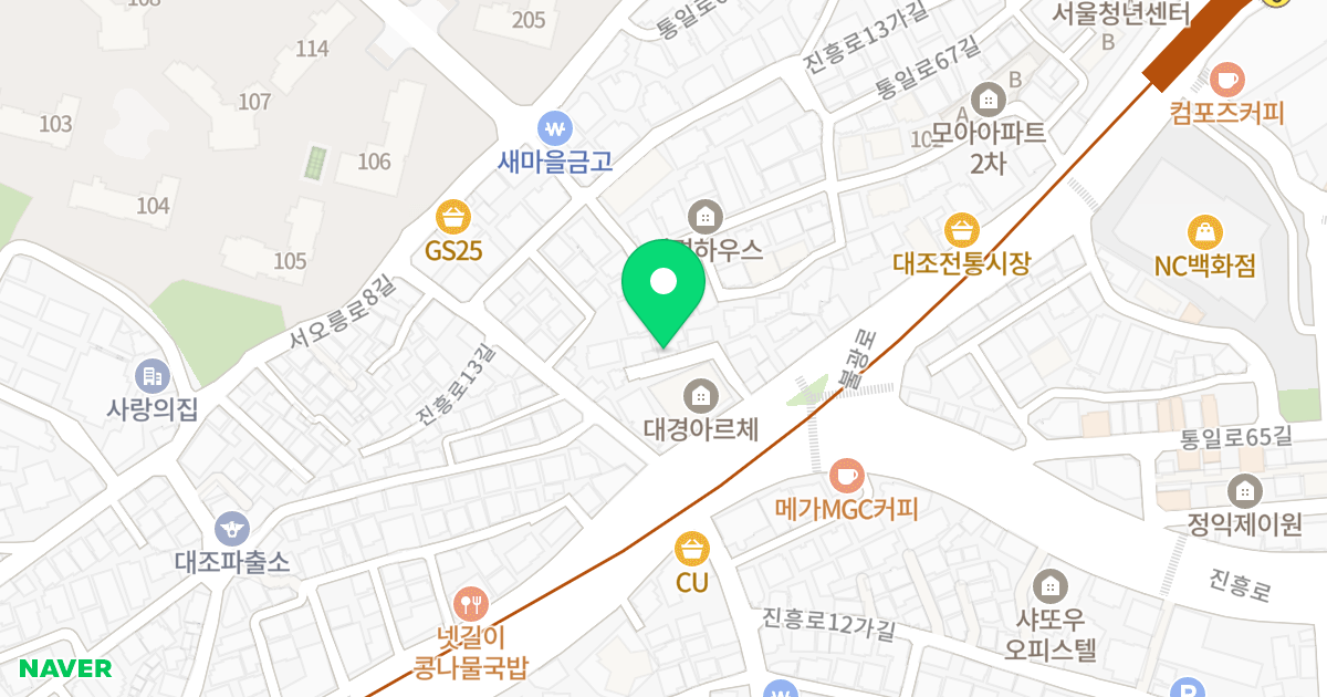 서경하우스 위치 지도 - 서울특별시 서울특별시 은평구 대조동 26-11