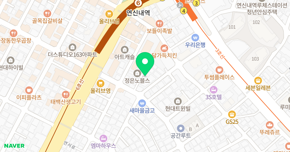 동양 오피스텔 위치 지도 - 서울특별시 서울특별시 은평구 대조동 197-5