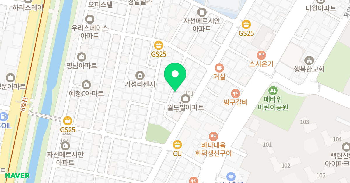 더어베인 위치 지도 - 서울특별시 서울특별시 은평구 응암동 120-7