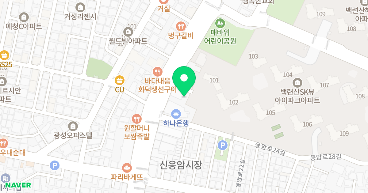 응암하이빌 위치 지도 - 서울특별시 서울특별시 은평구 응암동 427-42