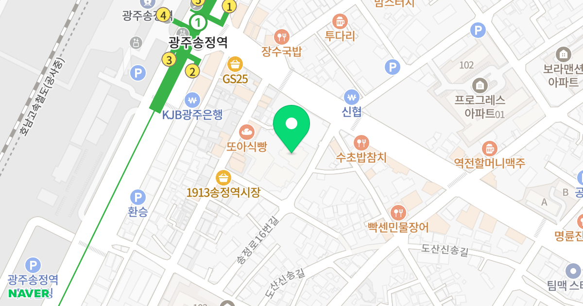 현대디에코1차 위치 지도 - 광주광역시 광산구
