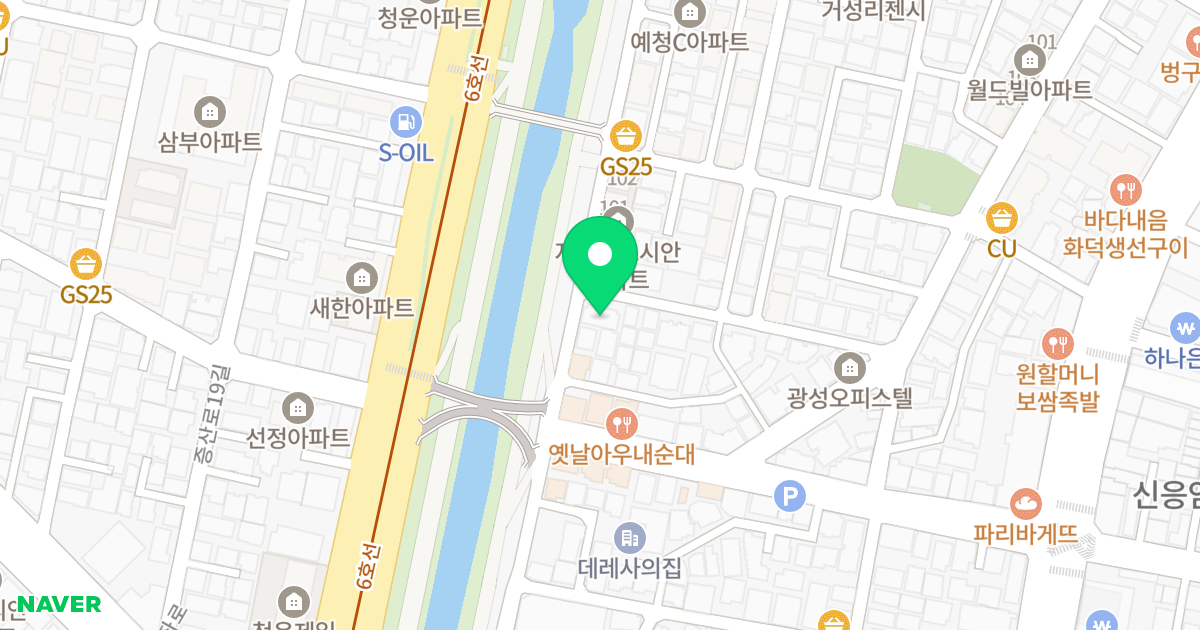 다베로 위치 지도 - 서울특별시 서울특별시 은평구 응암동 126-20