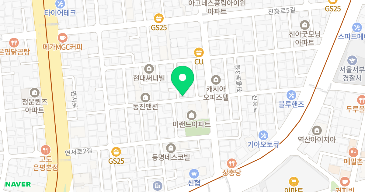 예그리나 7차 위치 지도 - 서울특별시 서울특별시 은평구 역촌동 38-23