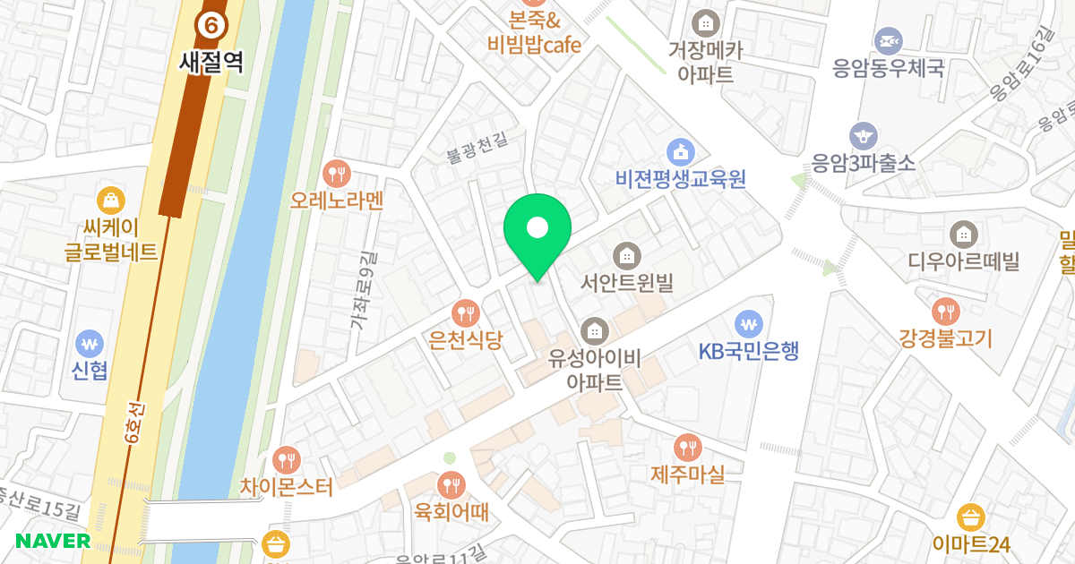 워너빌 위치 지도 - 서울특별시 서울특별시 은평구 응암동 590-33