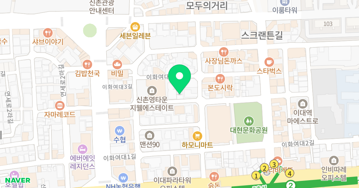 아리움 5차 위치 지도 - 서울특별시 서울특별시 서대문구 대현동 37-25