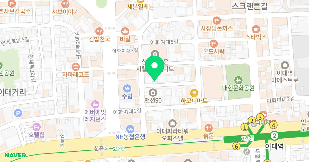 슈테리움 오피스텔 위치 지도 - 서울특별시 서울특별시 서대문구 대현동 90-22