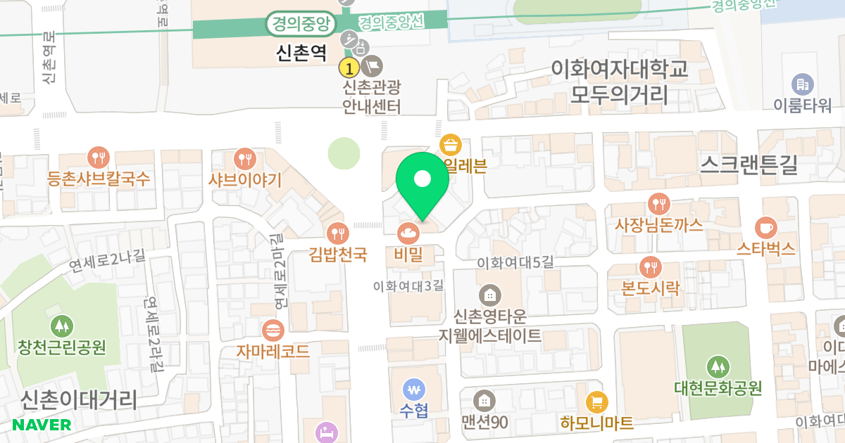에스엠케이타워 위치 지도 - 서울특별시 서울특별시 서대문구 대현동 27-51