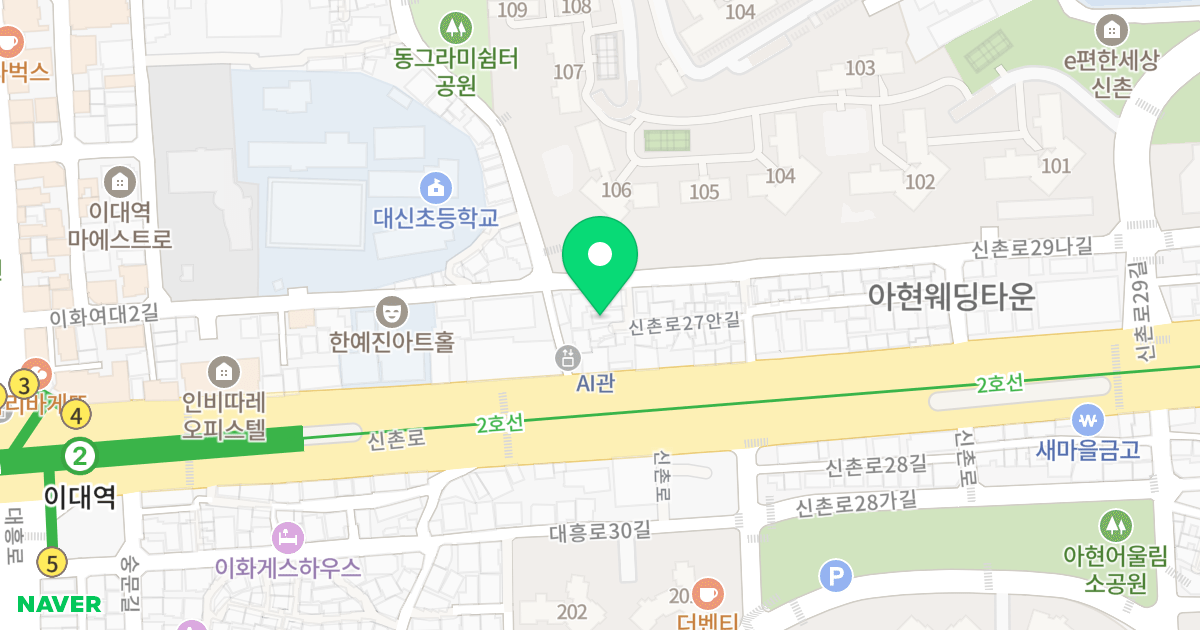 북아현시티 위치 지도 - 서울특별시 서울특별시 서대문구 북아현동 251-13