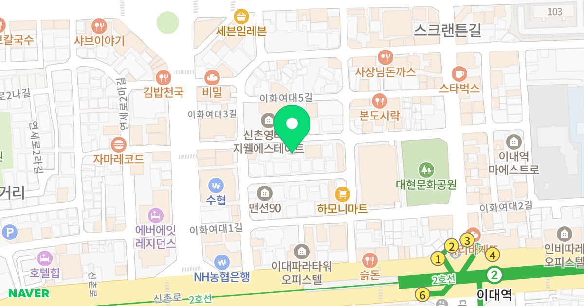 아리움Ⅰ 위치 지도 - 서울특별시 서울특별시 서대문구 대현동 90-15