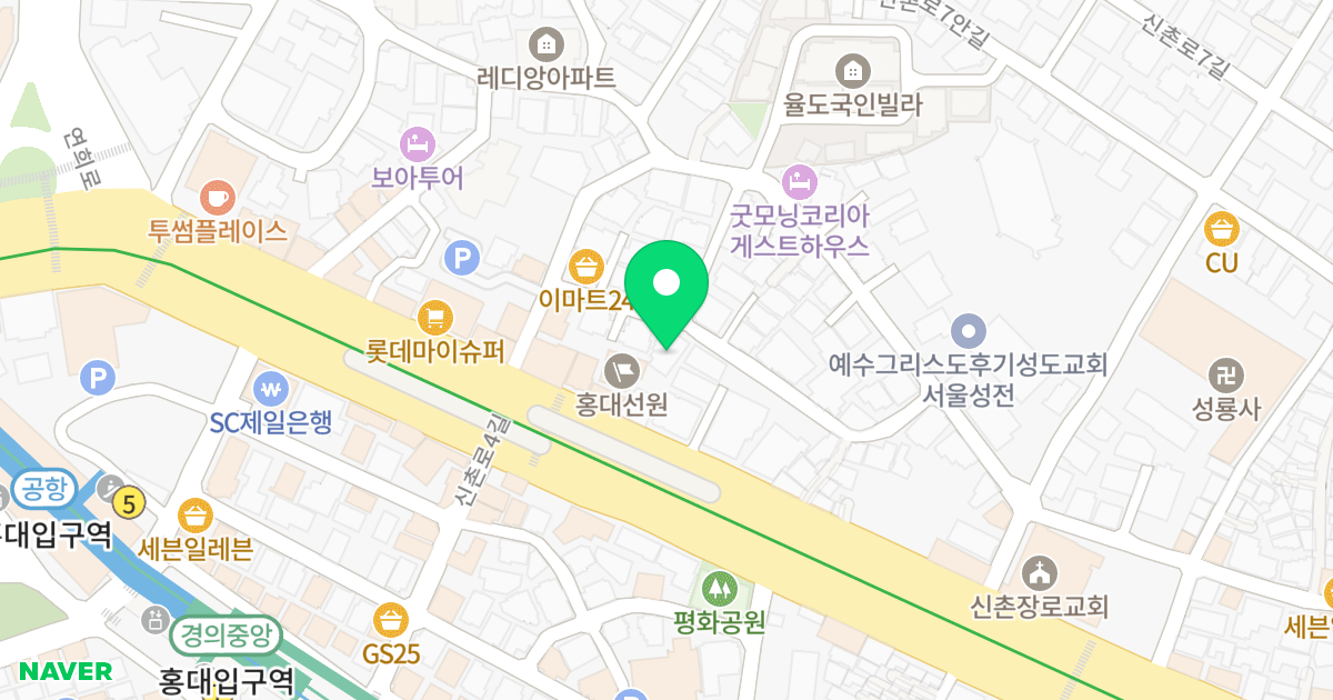 LK타운 위치 지도 - 서울특별시 서울특별시 서대문구 창천동 503-21