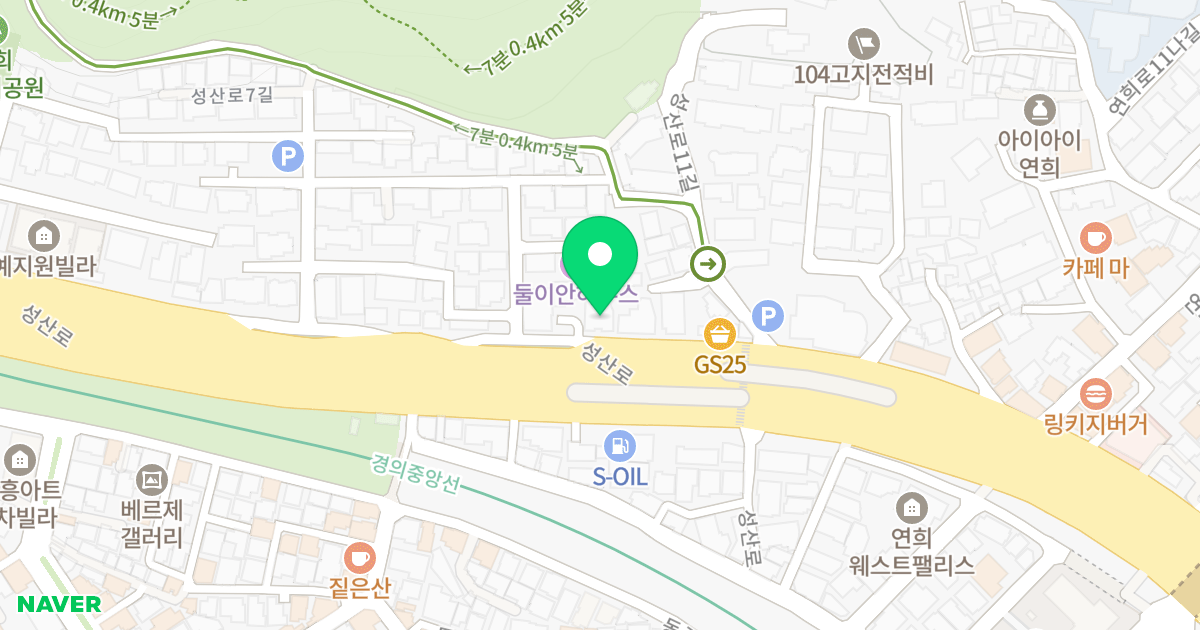 (413-126) 위치 지도 - 서울특별시 서울특별시 서대문구 연희동 413-126