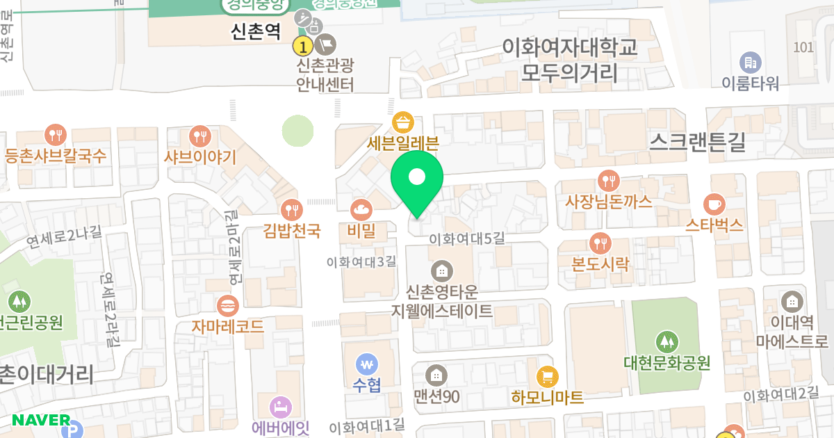 이대프리젠#3 위치 지도 - 서울특별시 서울특별시 서대문구 대현동 37-15