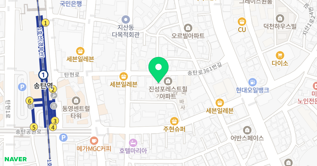 (835-7) 위치 지도 - 경기도 평택시 송탄로361번길 27