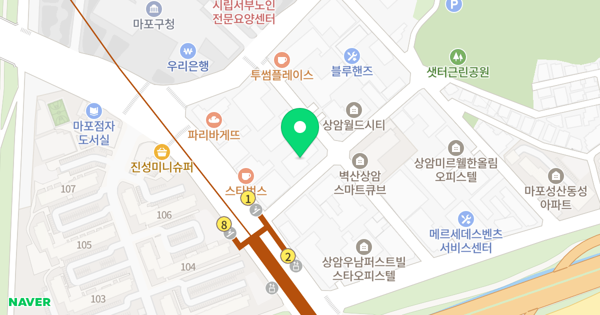 상암 스위트포레 위치 지도 - 서울특별시 서울특별시 마포구 성산동 591-5