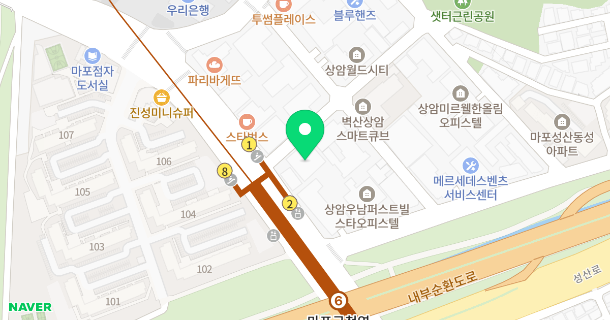 태림센트윈Ⅱ 위치 지도 - 서울특별시 서울특별시 마포구 성산동 592-2