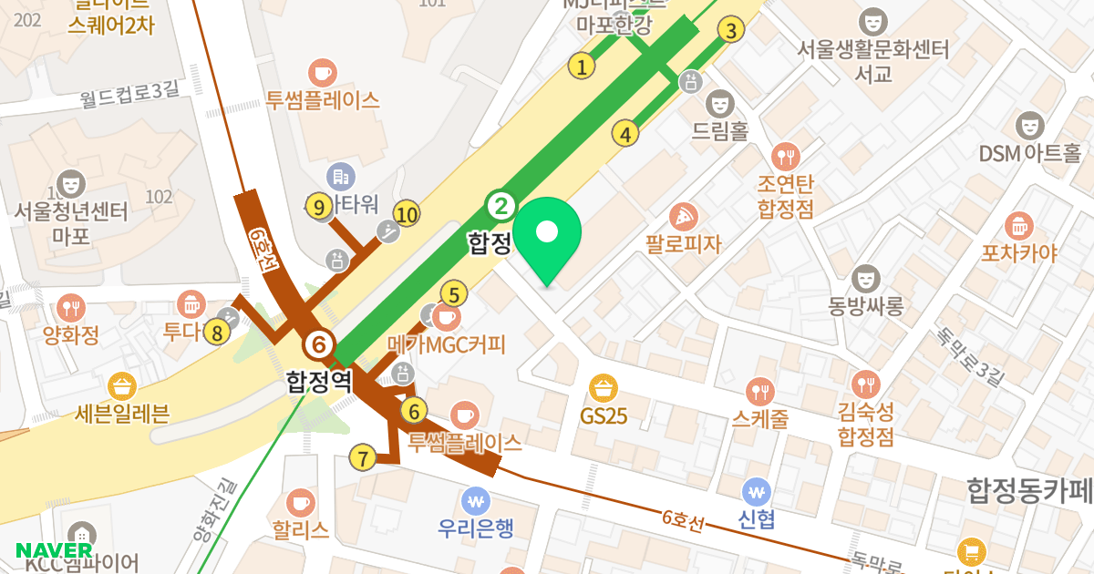 동양한강트레벨 위치 지도 - 서울특별시 서울특별시 마포구 서교동 394-25