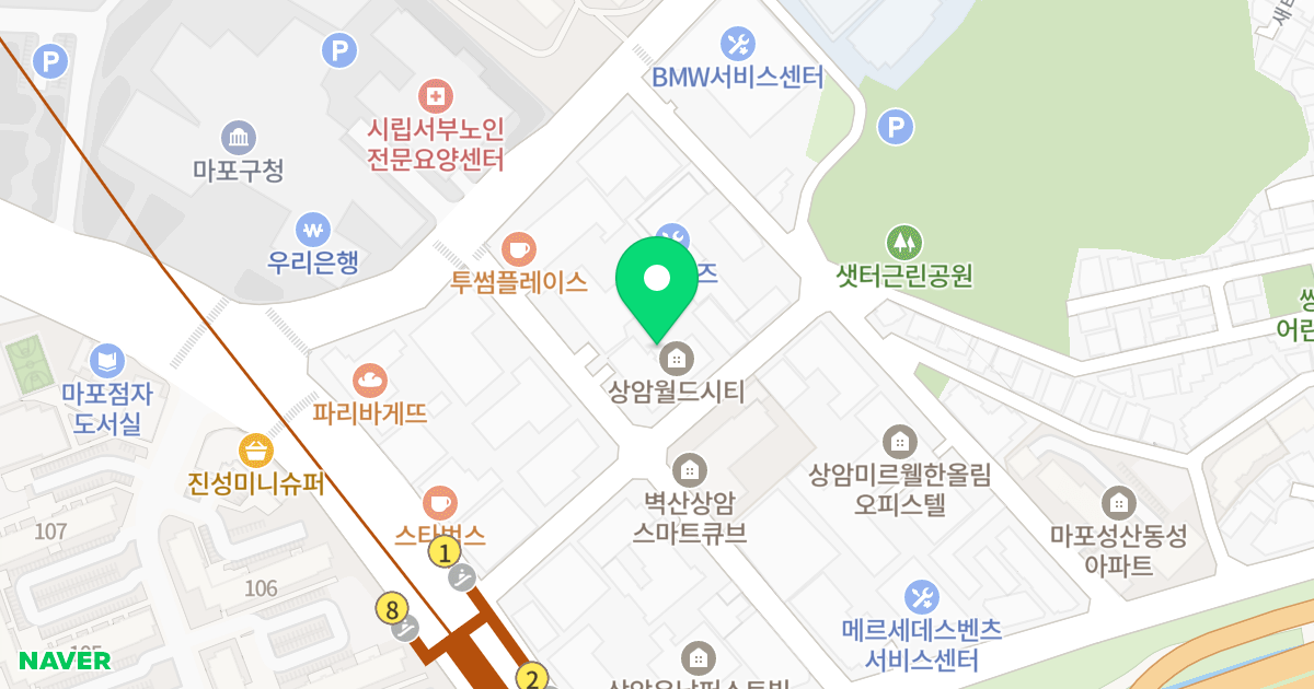 상암월드시티 위치 지도 - 서울특별시 서울특별시 마포구 성산동 590-5