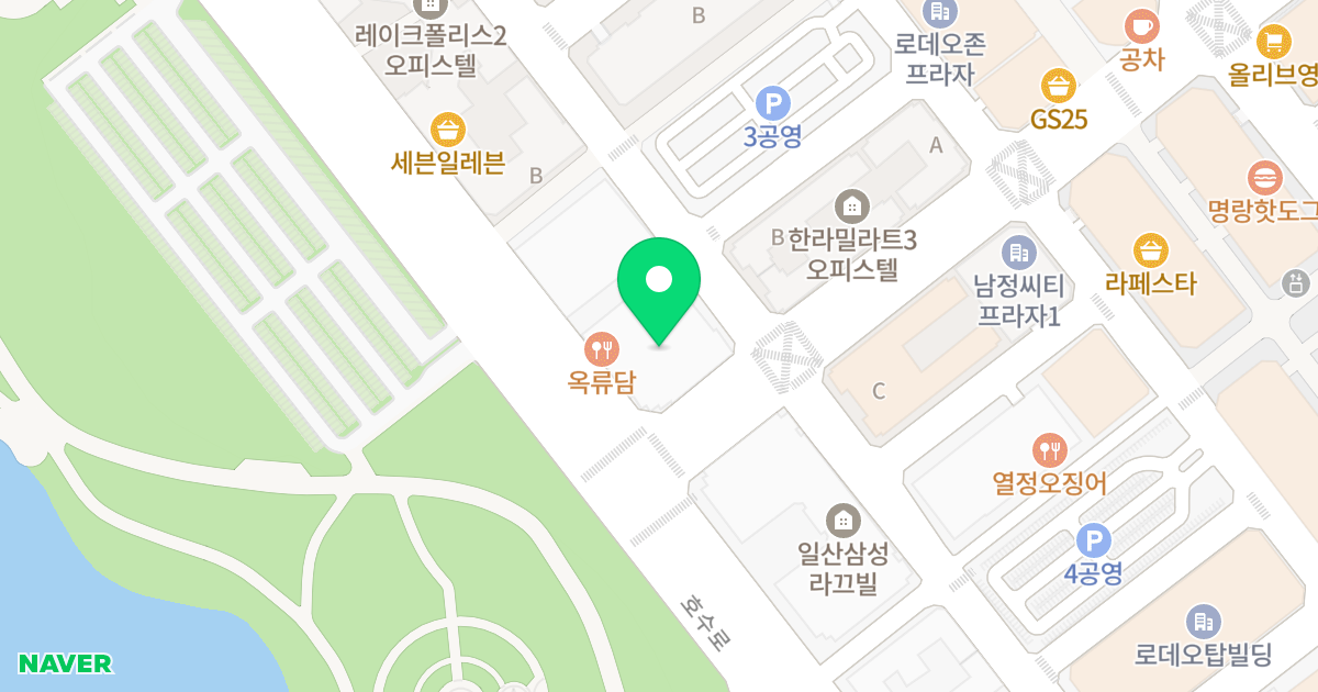 대우메종리브르 위치 지도 - 경기도 고양시 일산동구 호수로 672