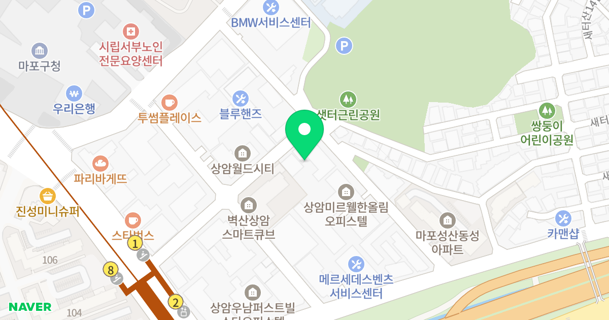 동우 자인채 스토리 상암 위치 지도 - 서울특별시 서울특별시 마포구 성산동 593-3
